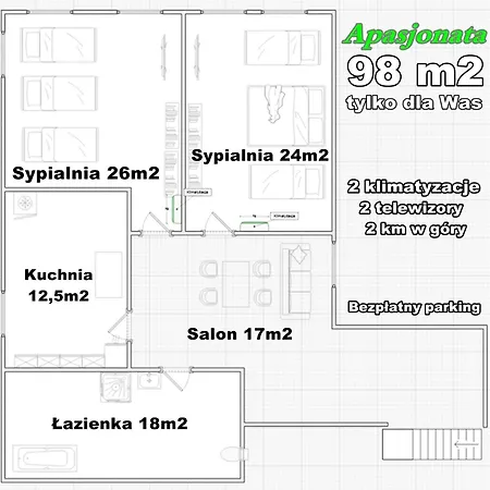 Apasjonata Accommodatie bij particulieren